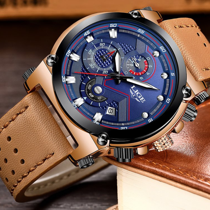 LIGE - Elegante goldene Uhr