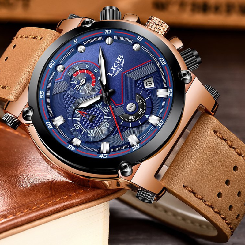 LIGE - Elegante goldene Uhr