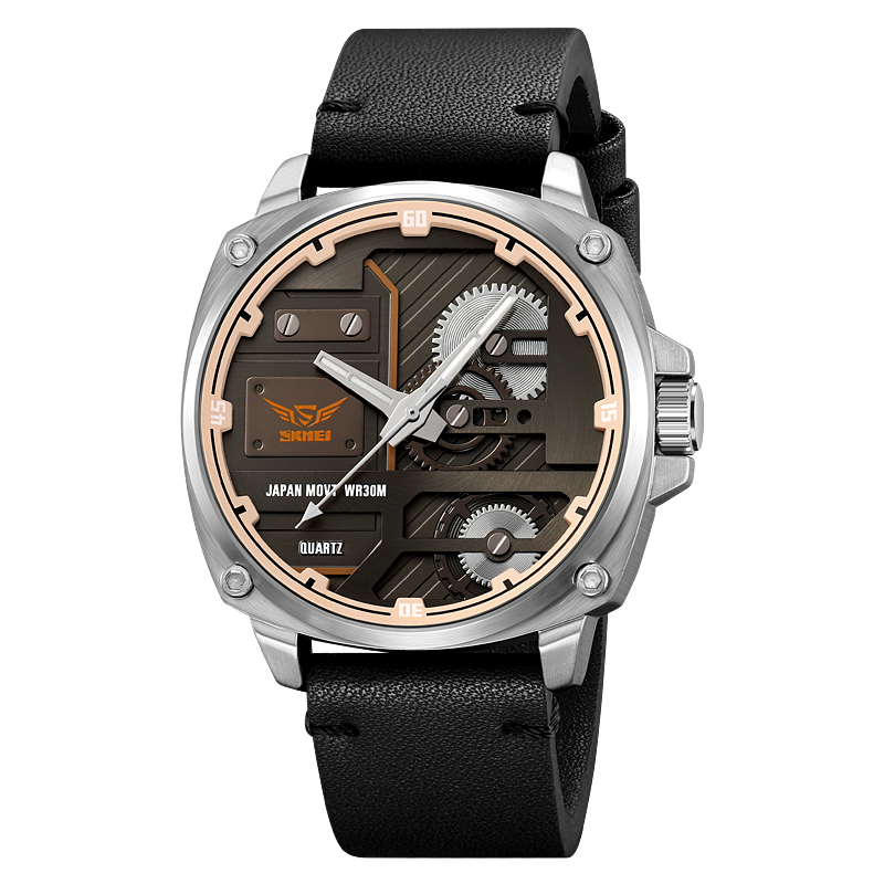 Quarz Leder Herren Uhr