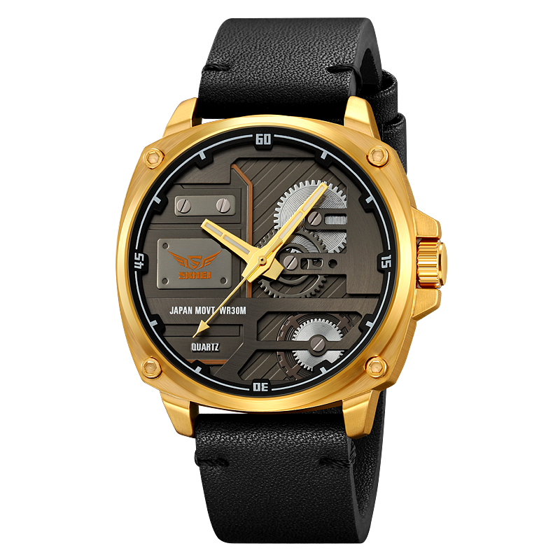 Quarz Leder Herren Uhr