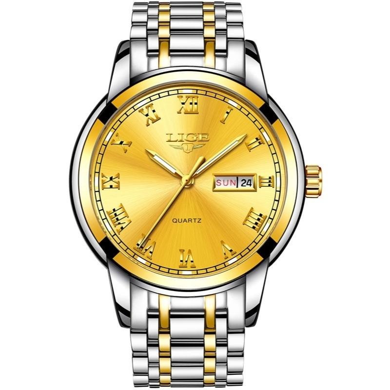 LIGE - Elegante römische Stahl-Uhr