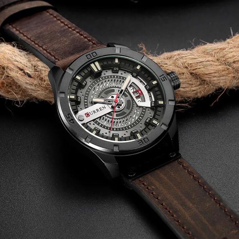 Sportliches Militär Herrenarmbanduhr mit Quarz