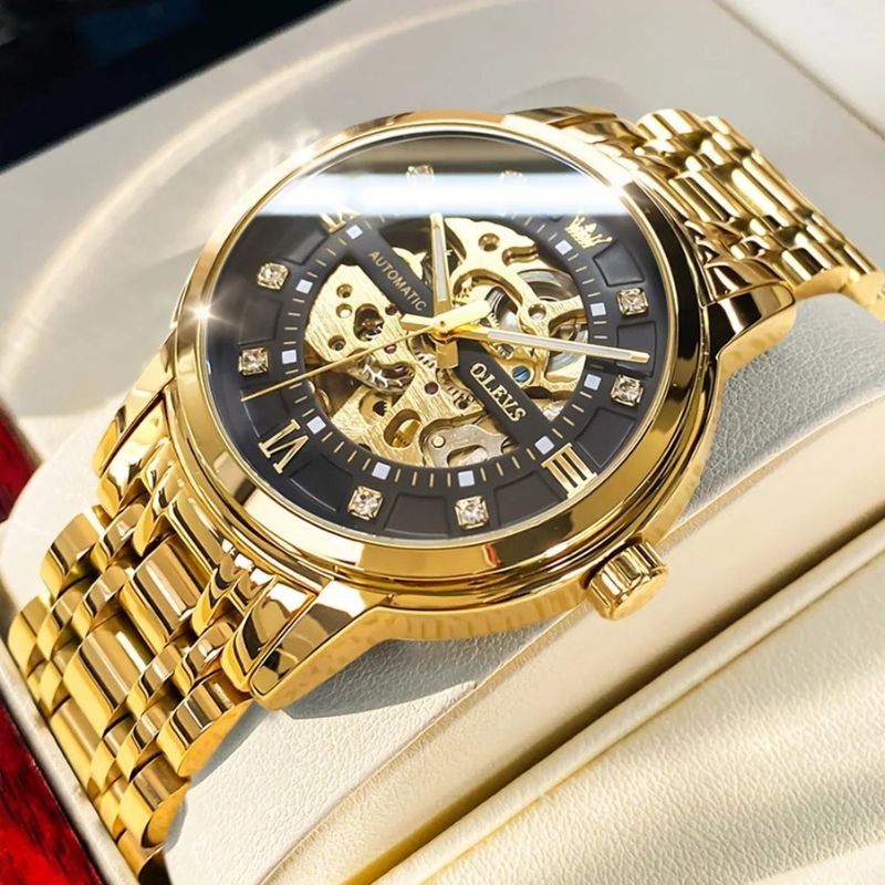OLEVS - Exquisite Skeleton Design Uhr