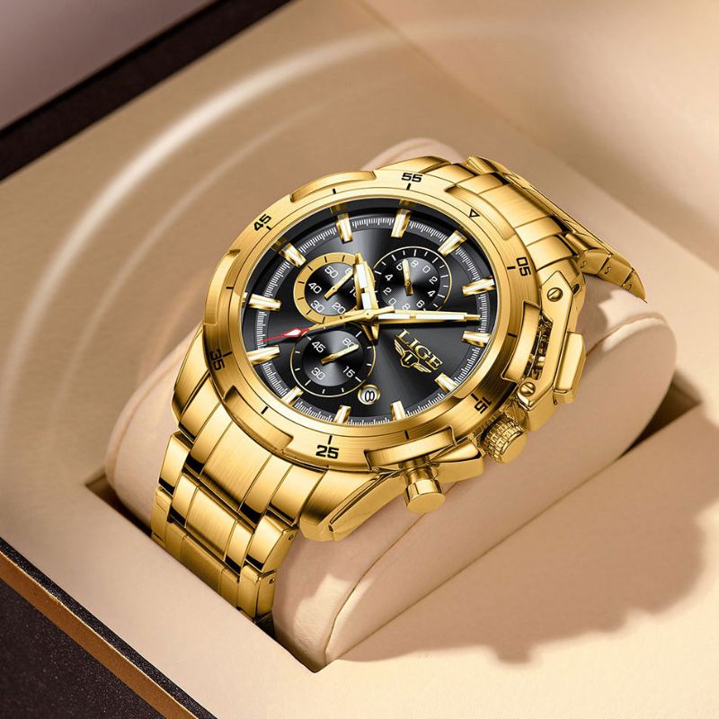 LIGE - Elegante Uhr aus Stahl Piguet