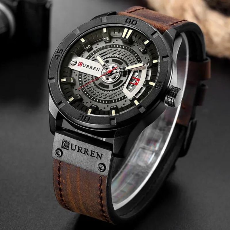 Sportliches Militär Herrenarmbanduhr mit Quarz