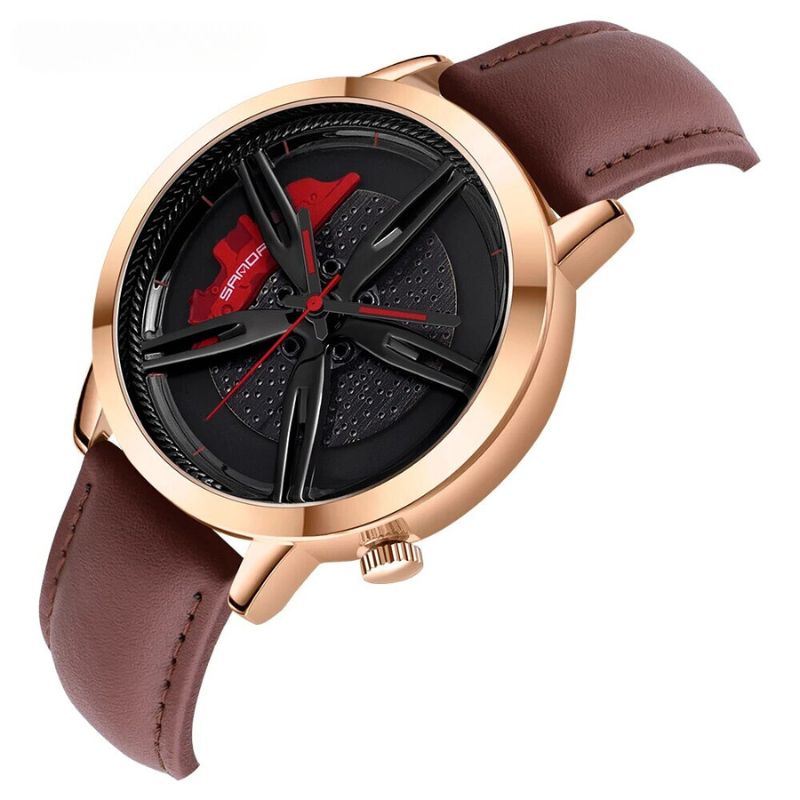 Drehender Hub-Zifferblatt Quarz-Uhr