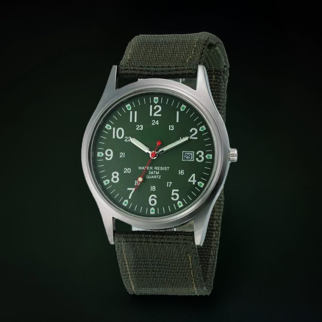 Militärisch inspiriertes lässiges Armbanduhr
