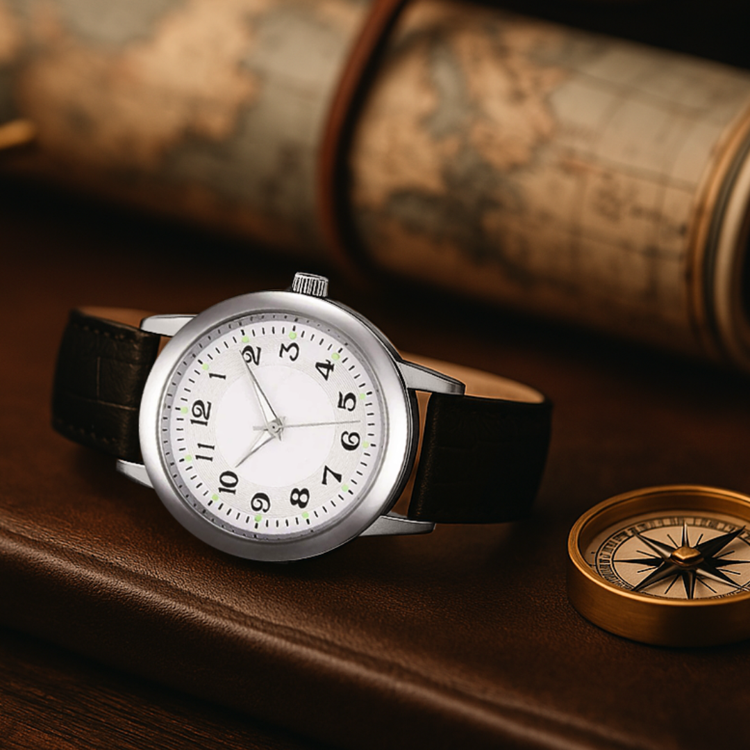 Elegante Minimalistische Uhr aus Edelstahl