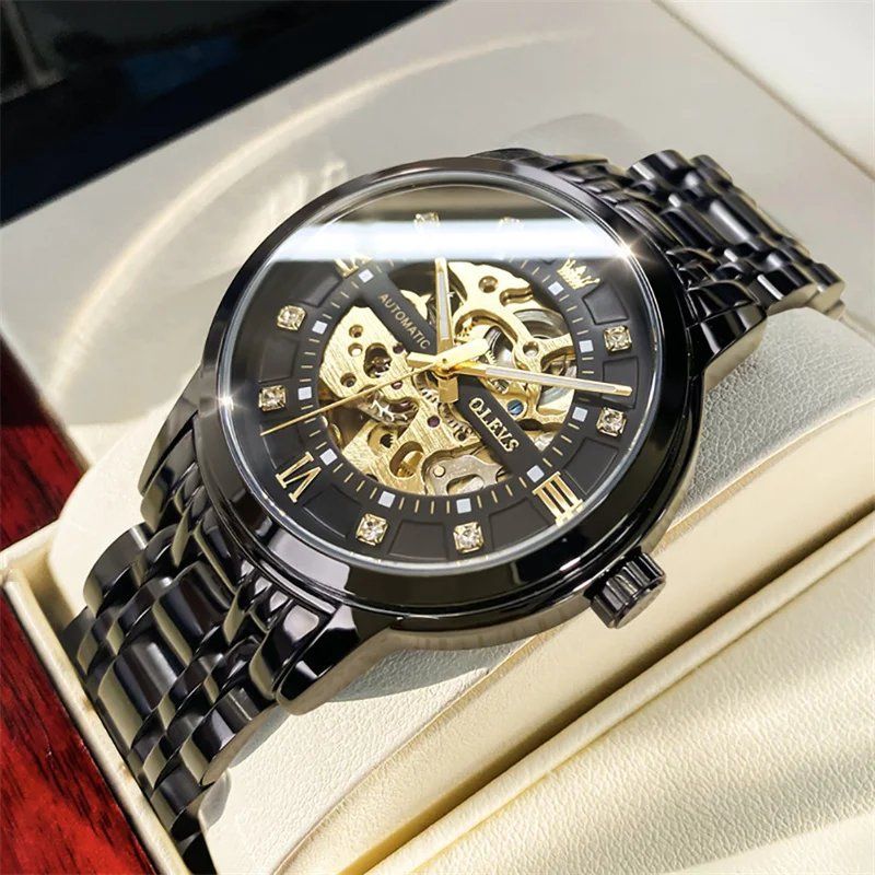 OLEVS - Exquisite Skeleton Design Uhr