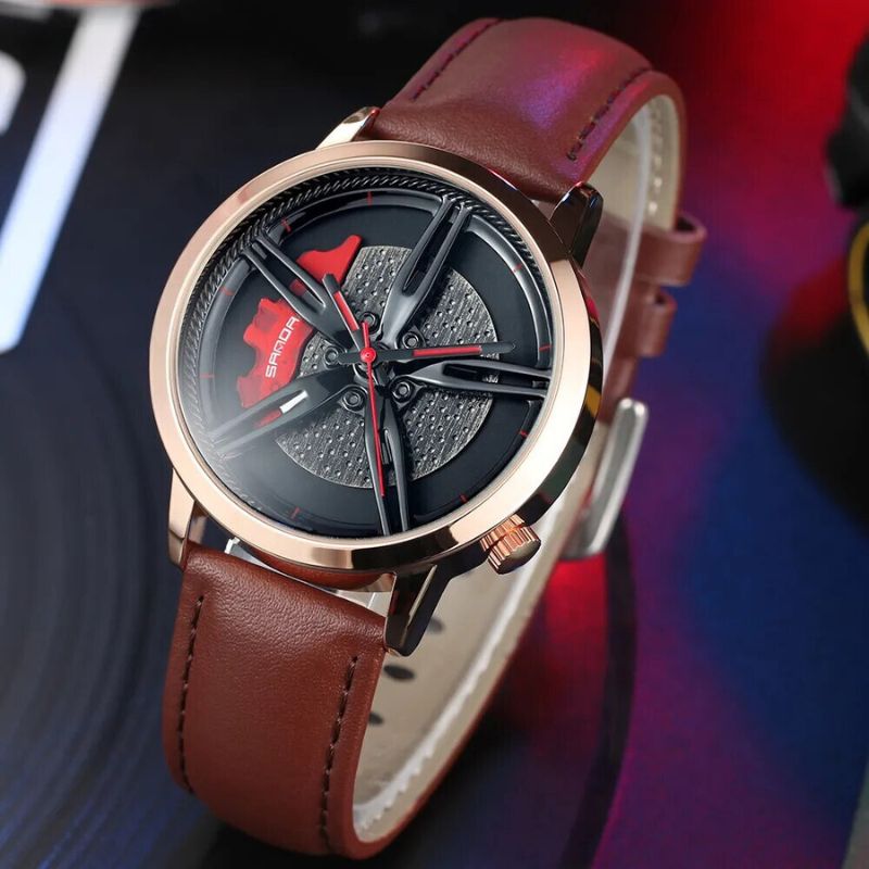 Drehender Hub-Zifferblatt Quarz-Uhr