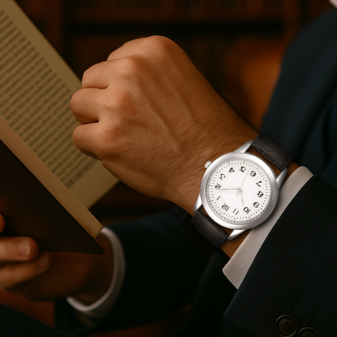 Elegante Minimalistische Uhr aus Edelstahl