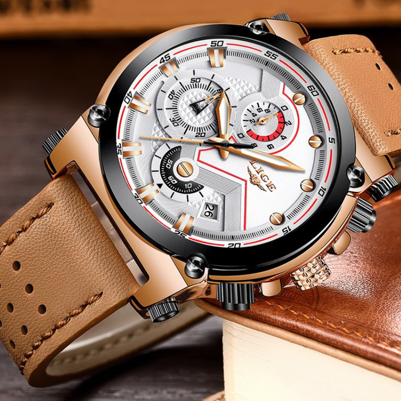 LIGE - Elegante goldene Uhr