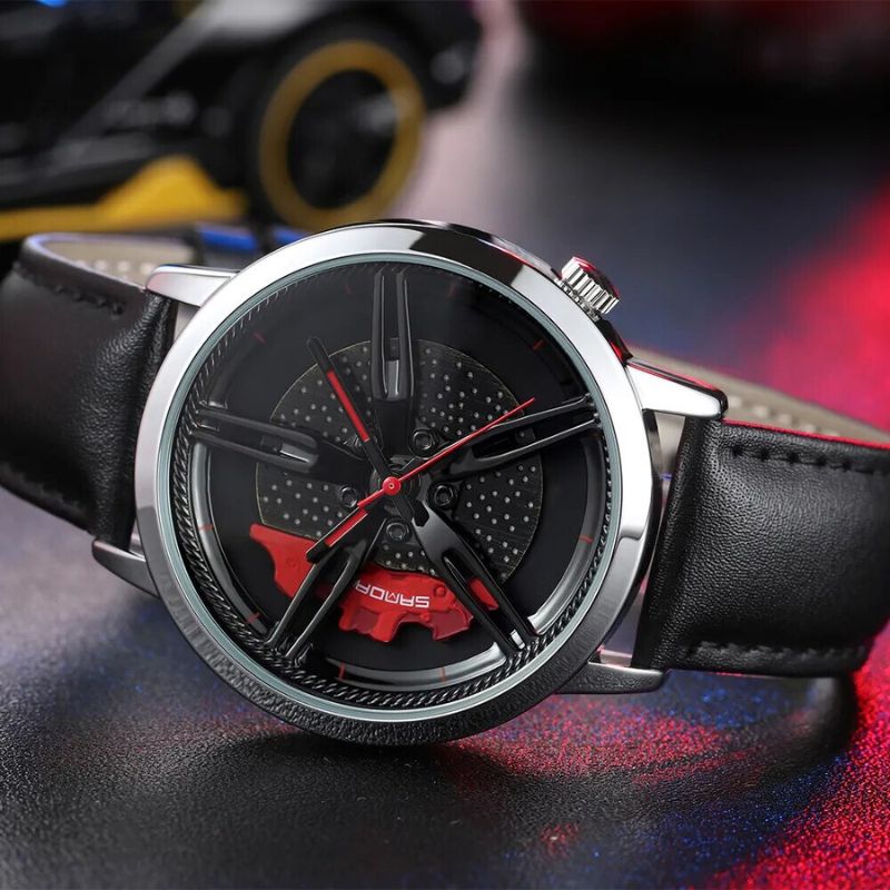 Drehender Hub-Zifferblatt Quarz-Uhr