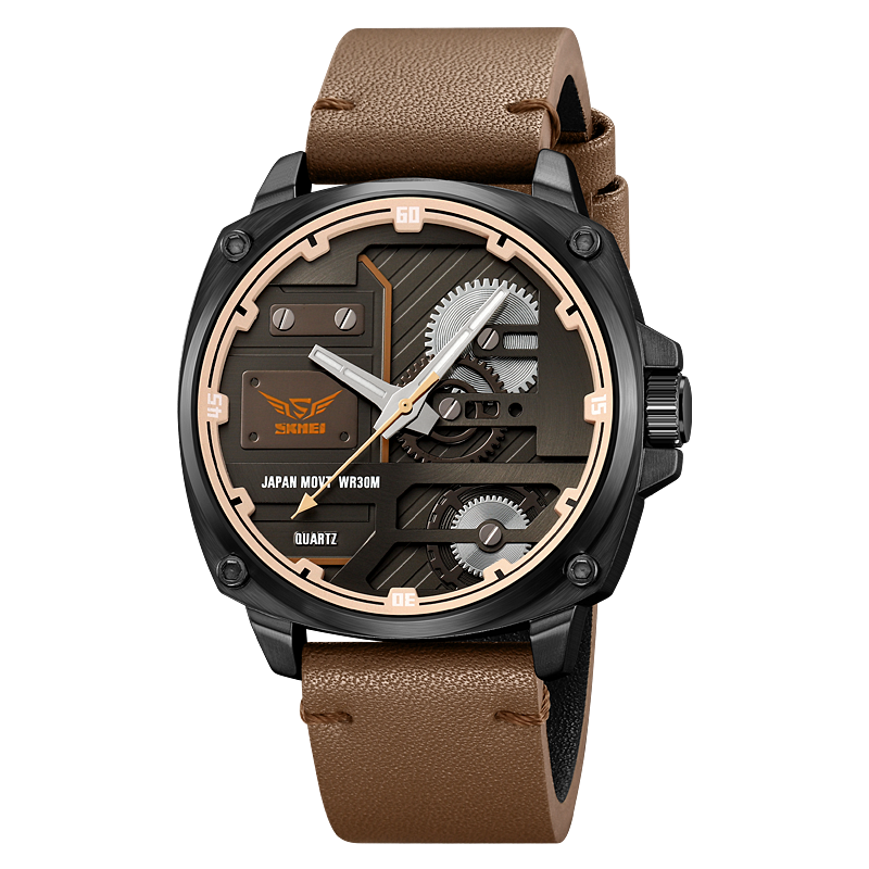 Quarz Leder Herren Uhr
