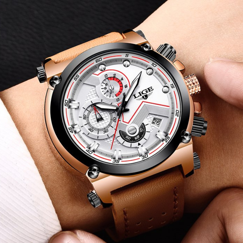 LIGE - Elegante goldene Uhr