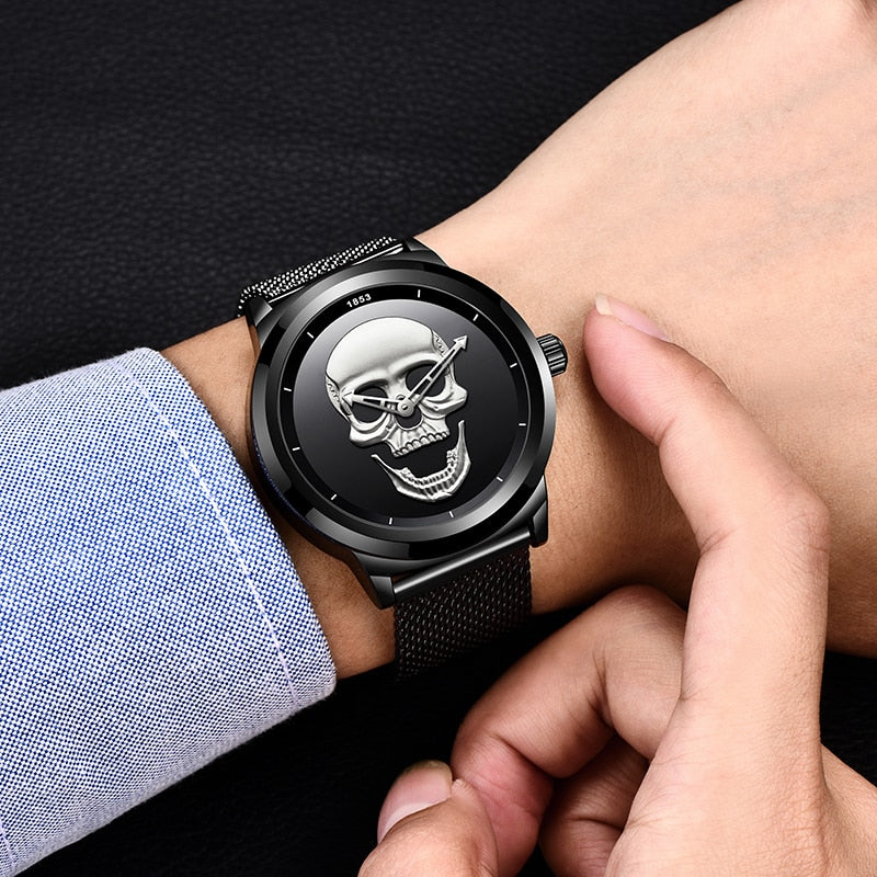 LIGE - Kantiges Totenkopfdesign