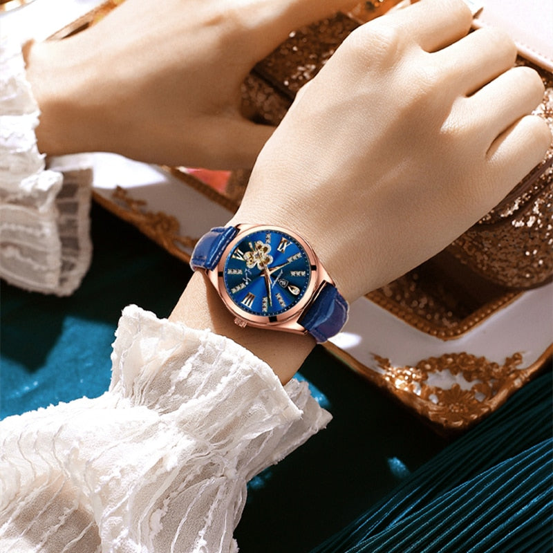 Mondphasen-Uhr mit Armband
