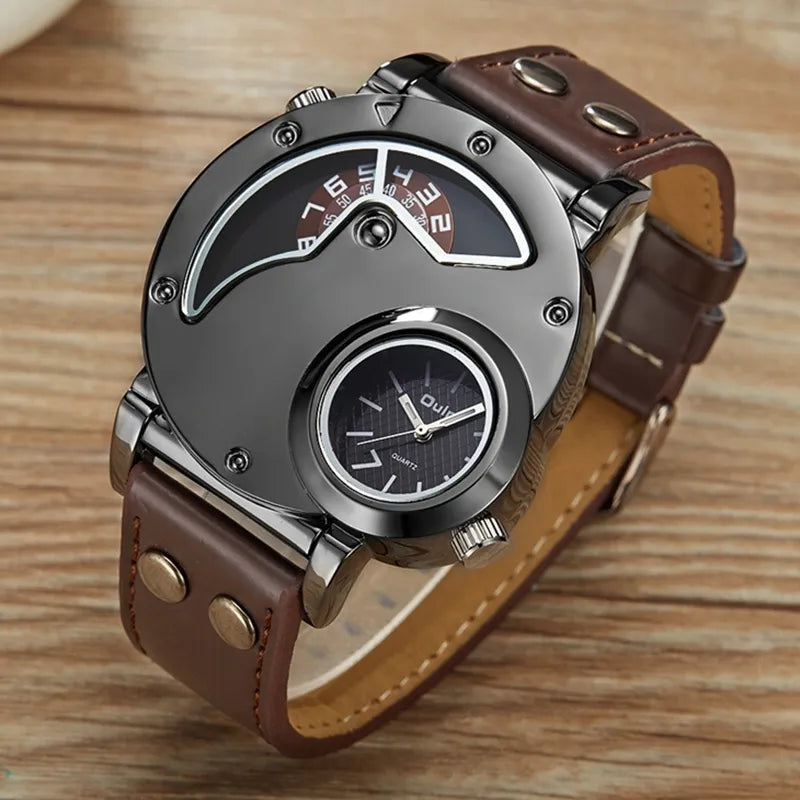 Luxuriöse Dual-Time Quarzuhr