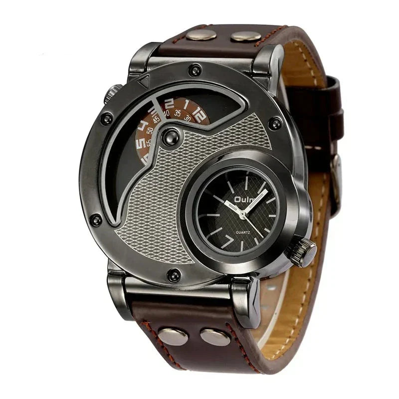 Luxuriöse Dual-Time Quarzuhr