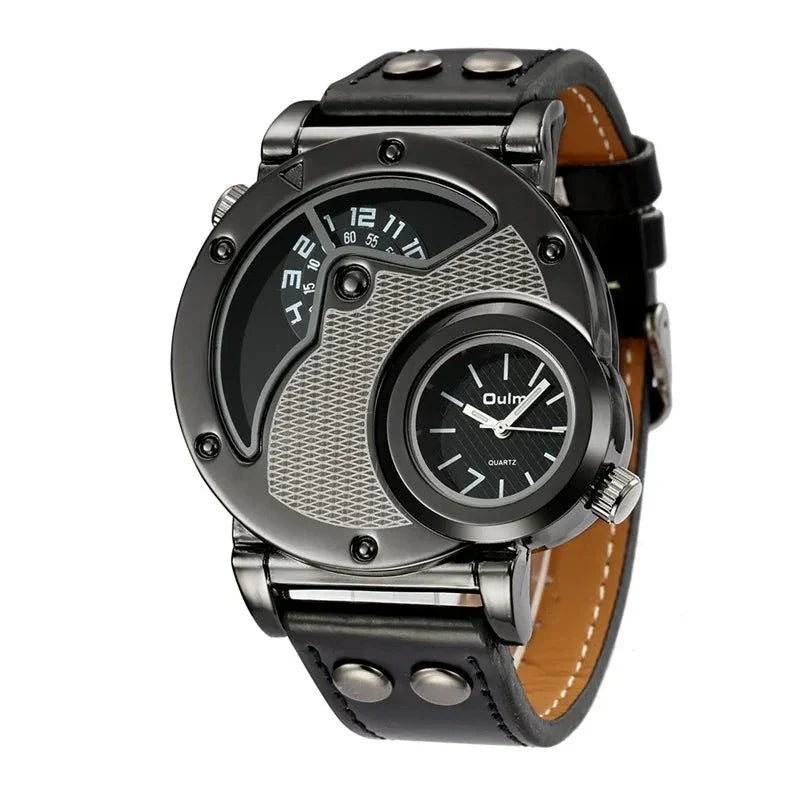 Luxuriöse Dual-Time Quarzuhr