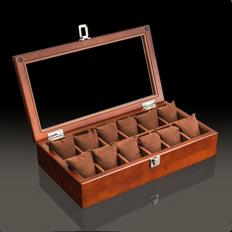 Elegante OBSYSS Uhrenaufbewahrungsbox aus Holz