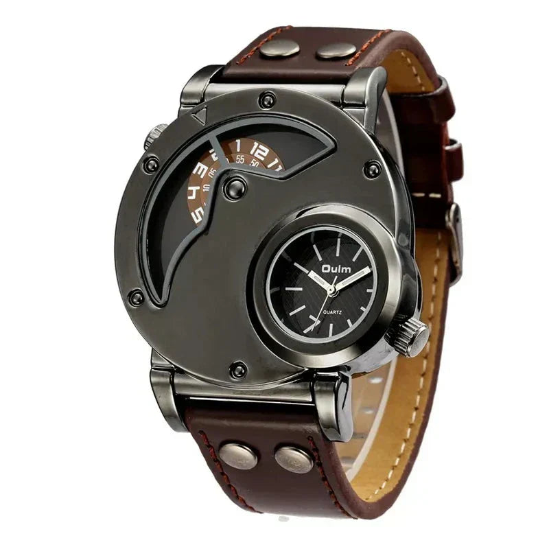 Luxuriöse Dual-Time Quarzuhr