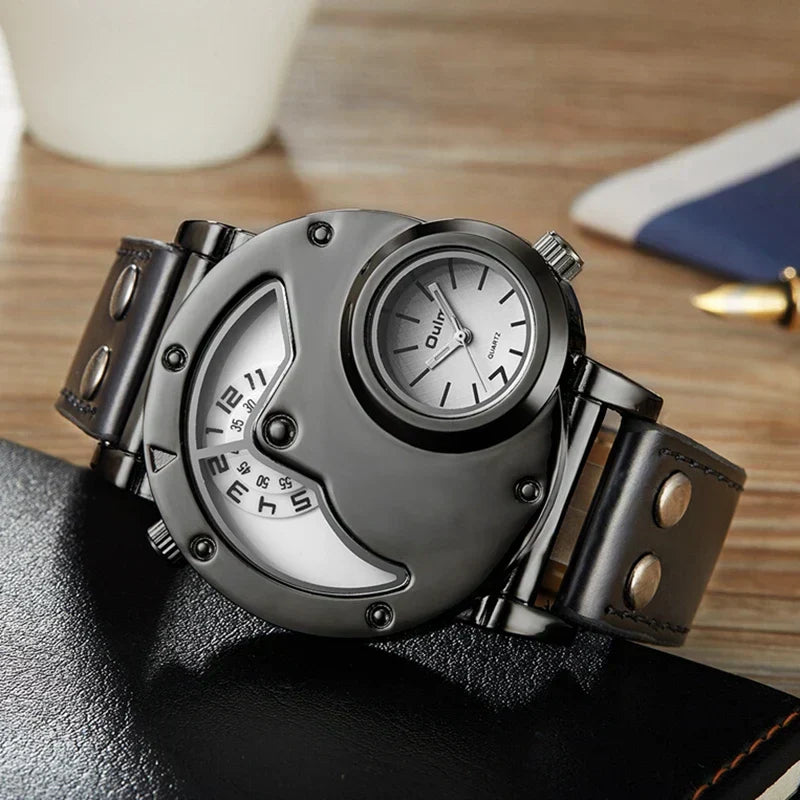 Luxuriöse Dual-Time Quarzuhr