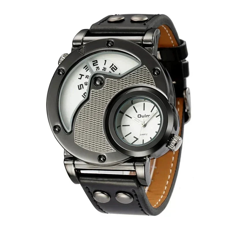 Luxuriöse Dual-Time Quarzuhr