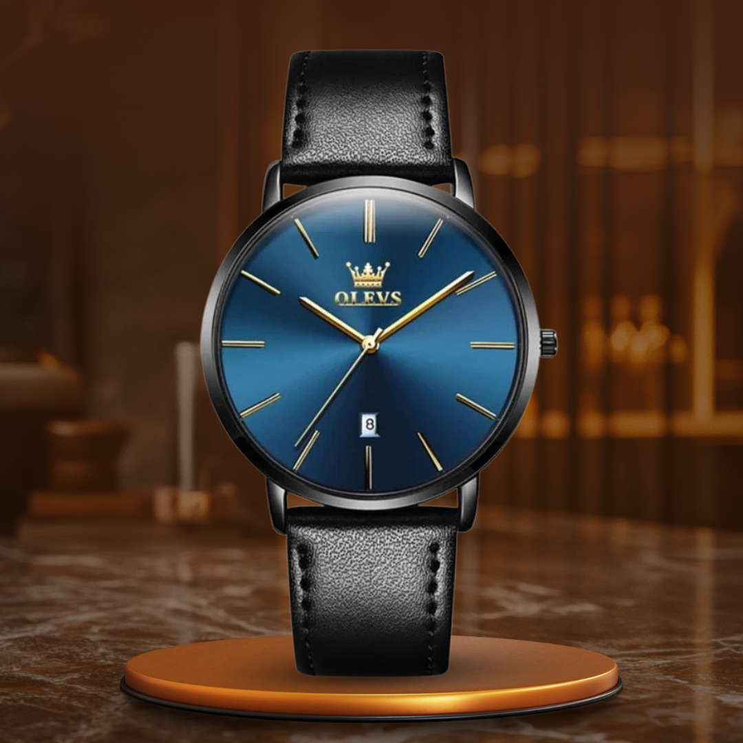 Lederband Auto Datumsuhr