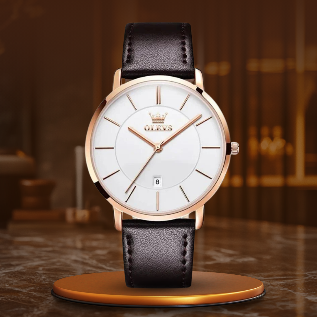 Lederband Auto Datumsuhr
