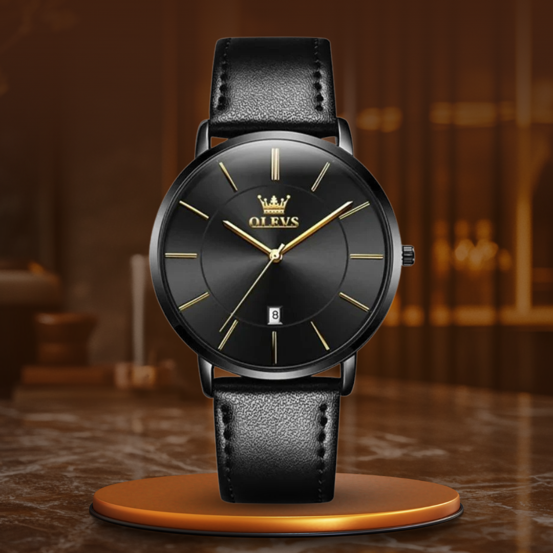 Lederband Auto Datumsuhr