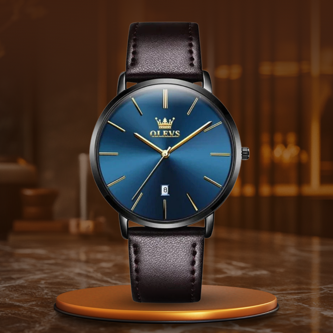 Lederband Auto Datumsuhr