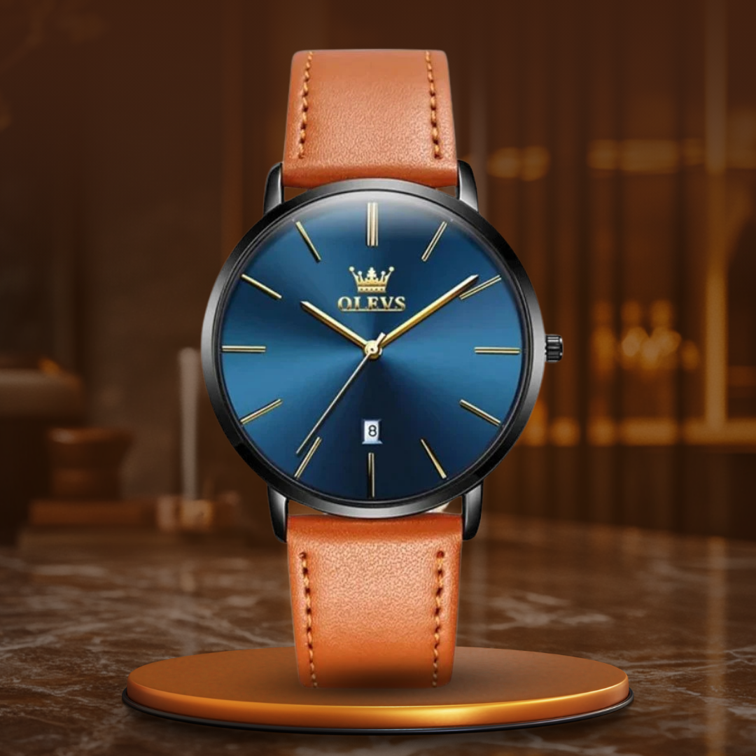 Lederband Auto Datumsuhr