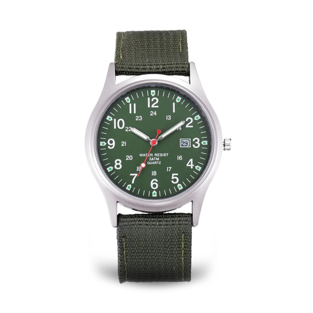 Militärisch inspiriertes lässiges Armbanduhr