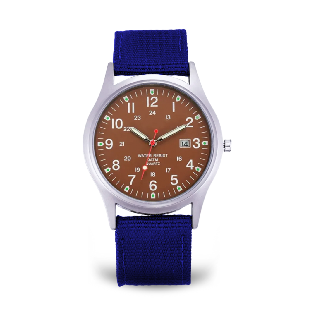 Militärisch inspiriertes lässiges Armbanduhr