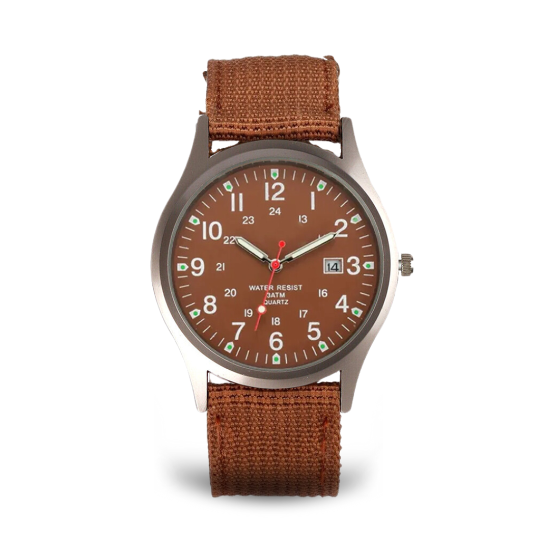 Militärisch inspiriertes lässiges Armbanduhr
