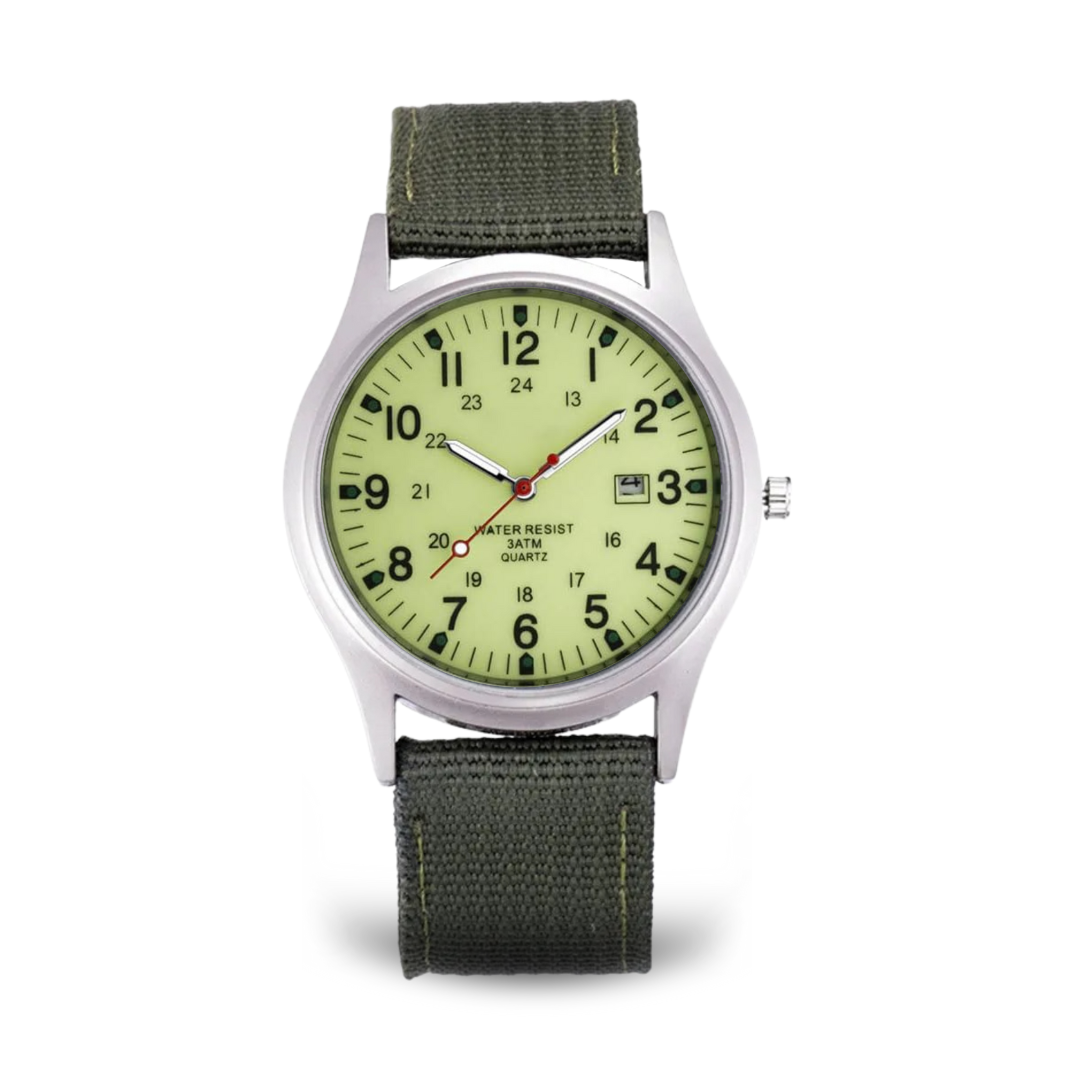 Militärisch inspiriertes lässiges Armbanduhr