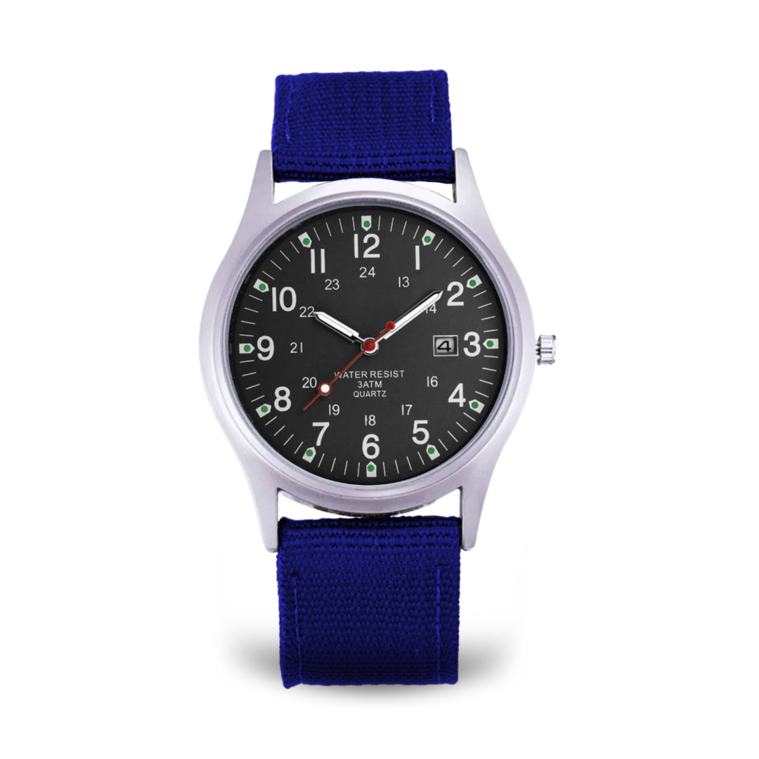 Militärisch inspiriertes lässiges Armbanduhr