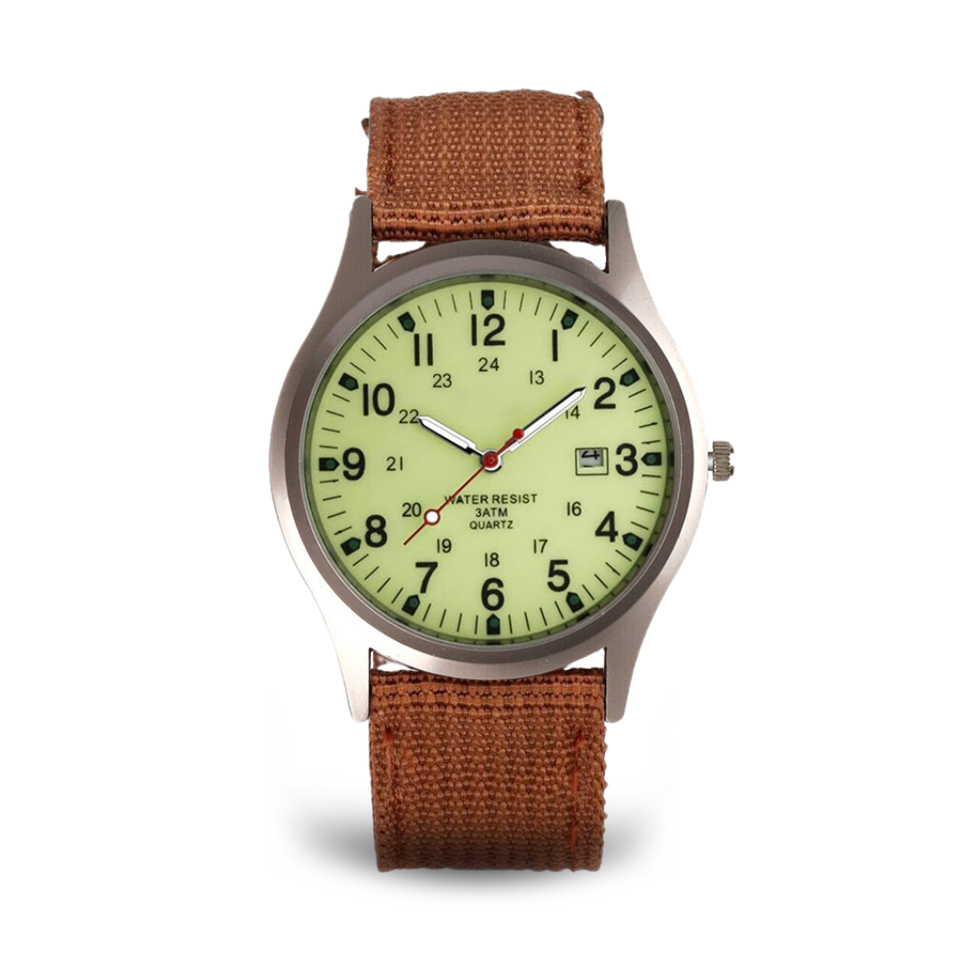 Militärisch inspiriertes lässiges Armbanduhr
