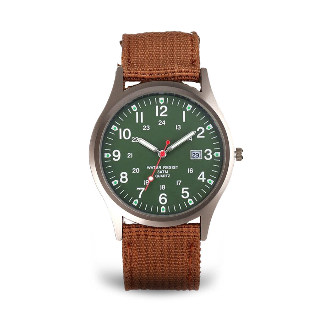 Militärisch inspiriertes lässiges Armbanduhr