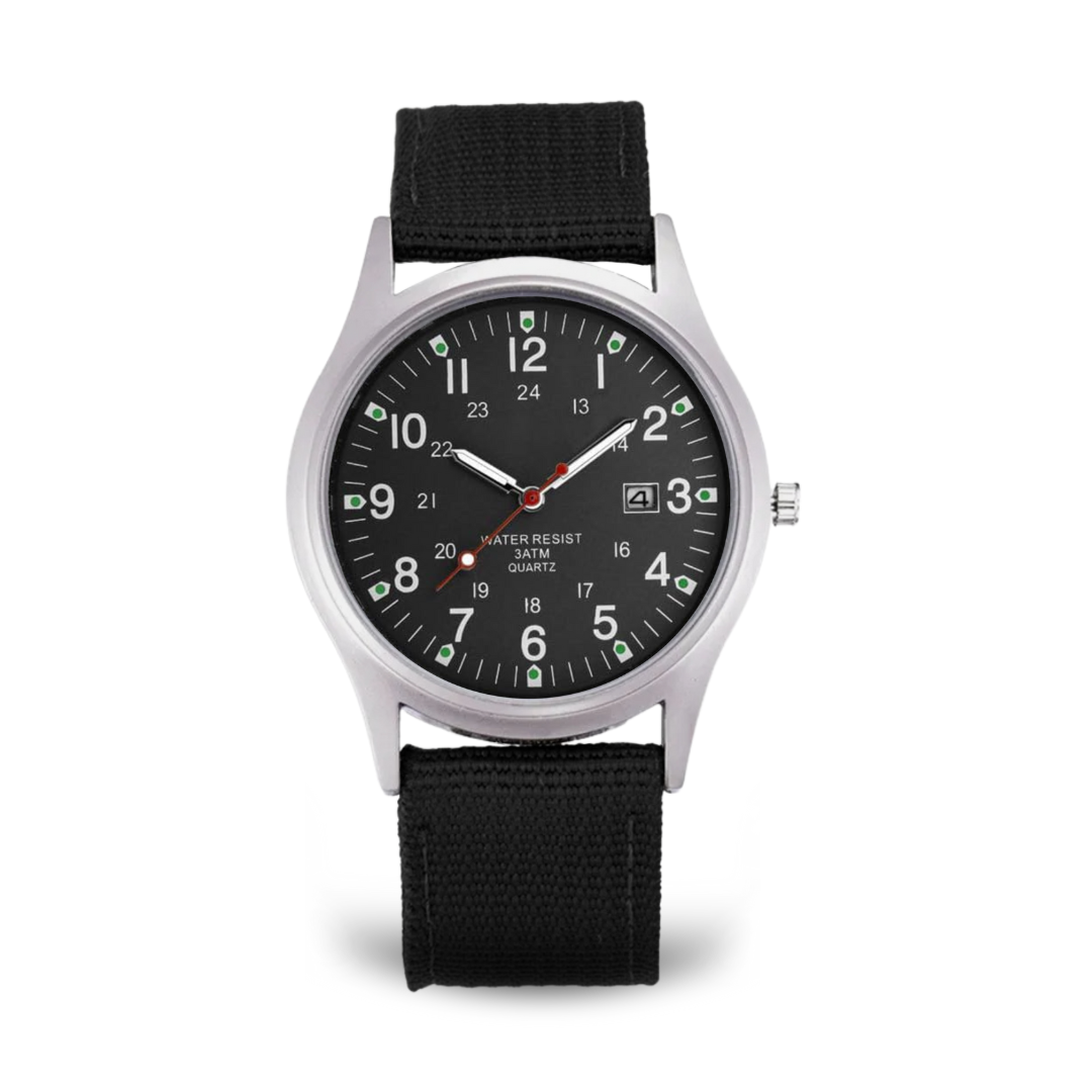 Militärisch inspiriertes lässiges Armbanduhr