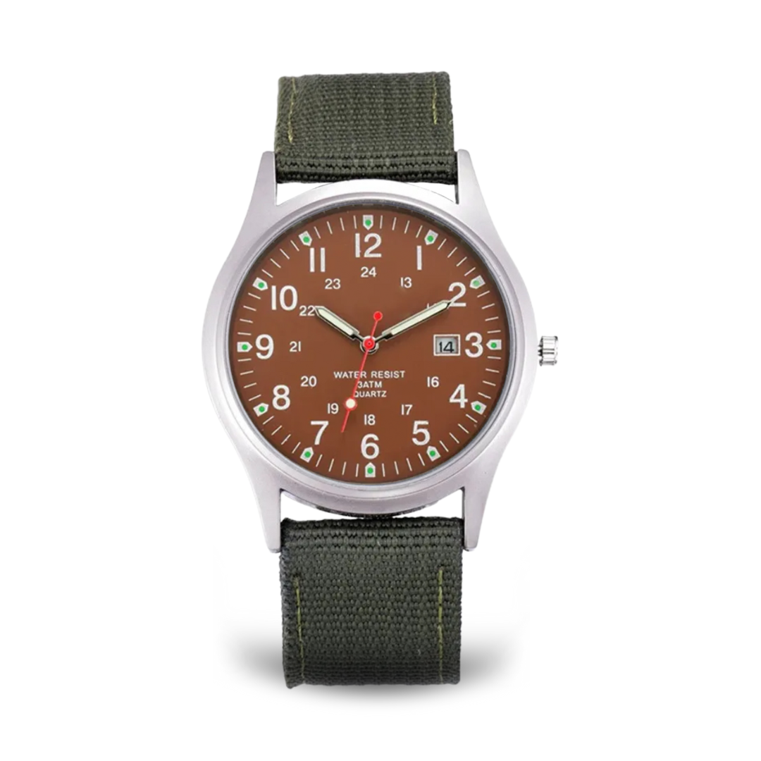 Militärisch inspiriertes lässiges Armbanduhr