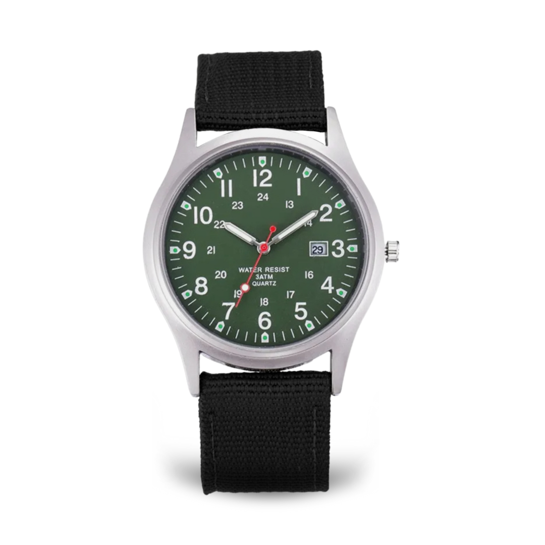 Militärisch inspiriertes lässiges Armbanduhr