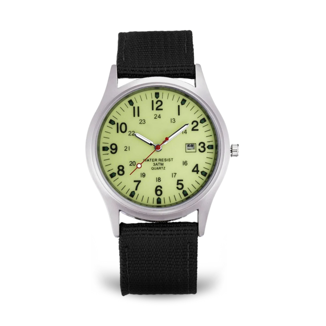 Militärisch inspiriertes lässiges Armbanduhr