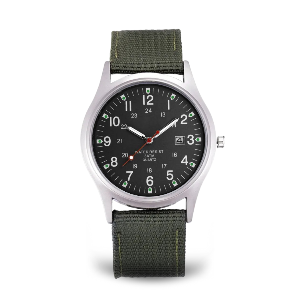 Militärisch inspiriertes lässiges Armbanduhr