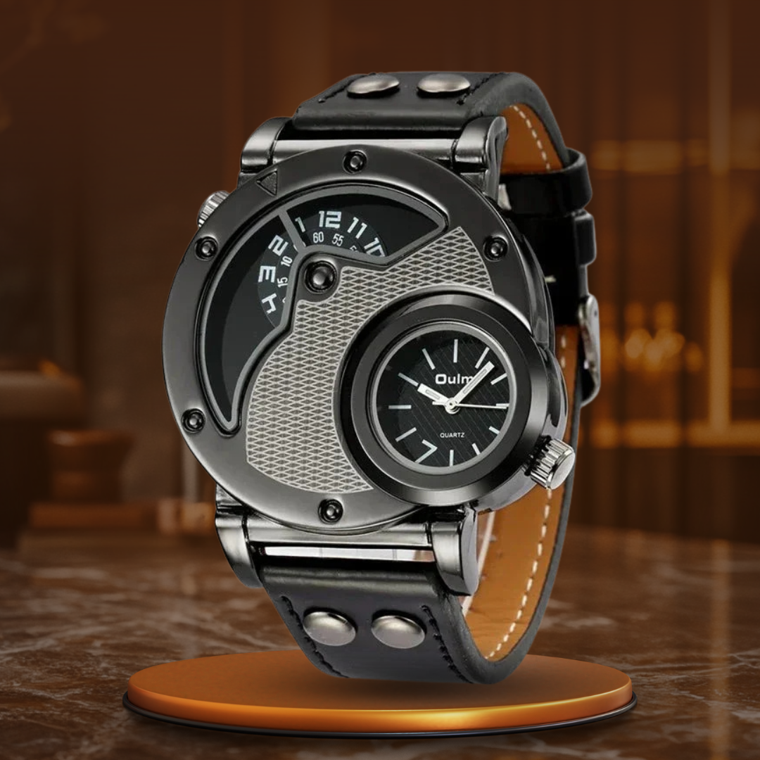 Luxuriöse Dual-Time Quarzuhr