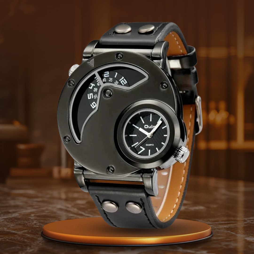 Luxuriöse Dual-Time Quarzuhr