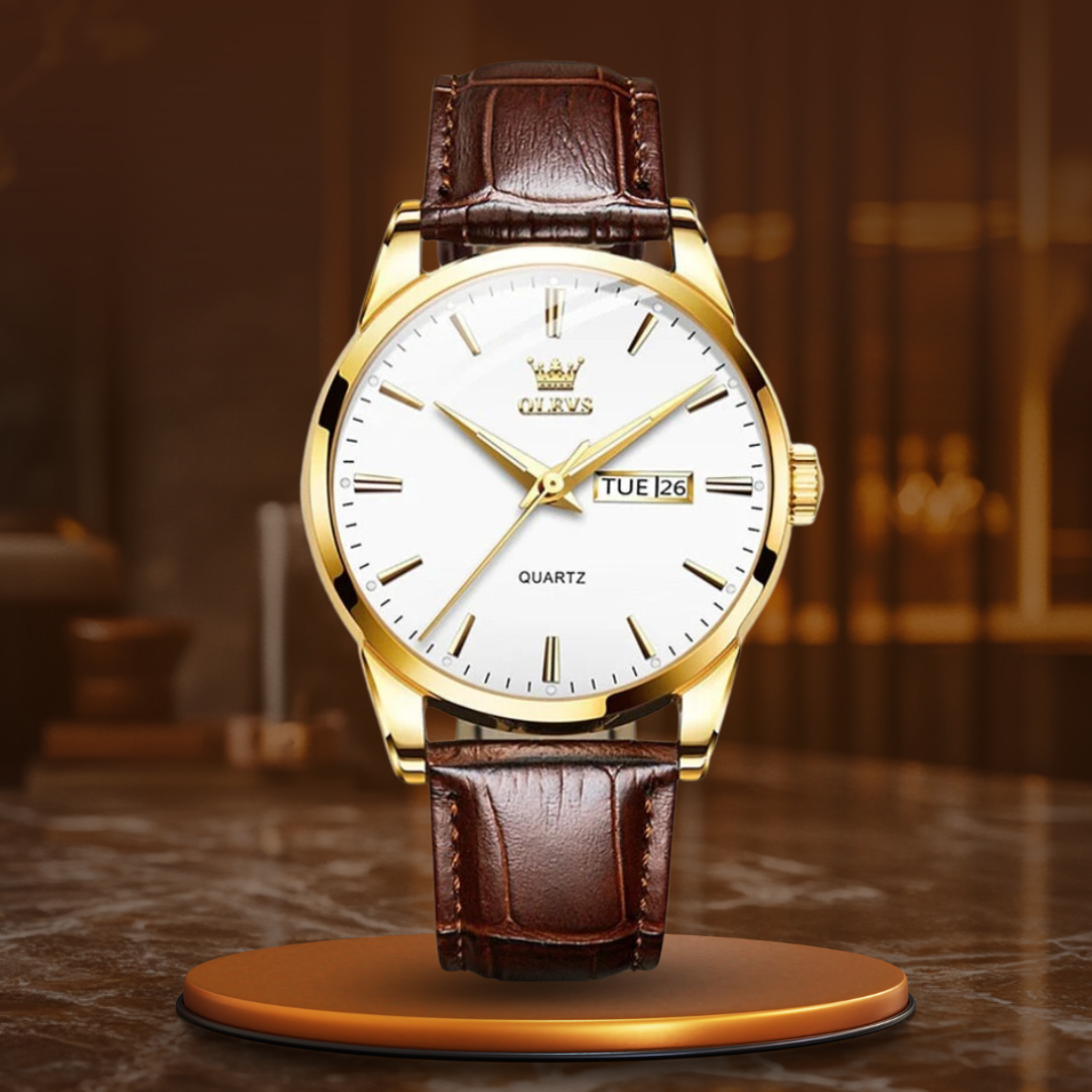Luxuriöse Business Lederuhr