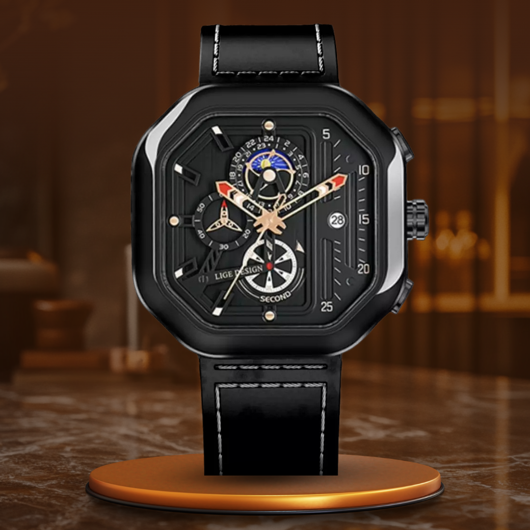 Luxus Quarz Chronograph Uhr