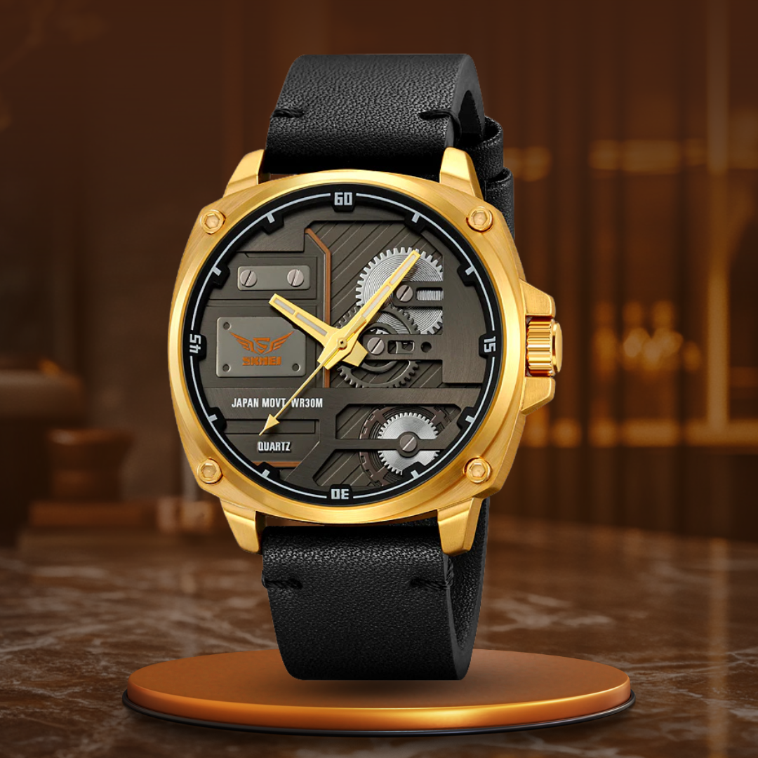 Quarz Leder Herren Uhr